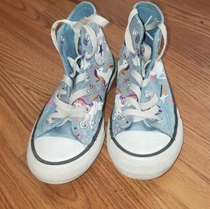 Girls unicorn converse